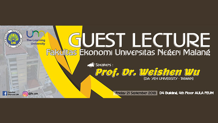 Guest Lecture by Prof. Dr. Weishen Wu from Da-Yeh University Taiwan