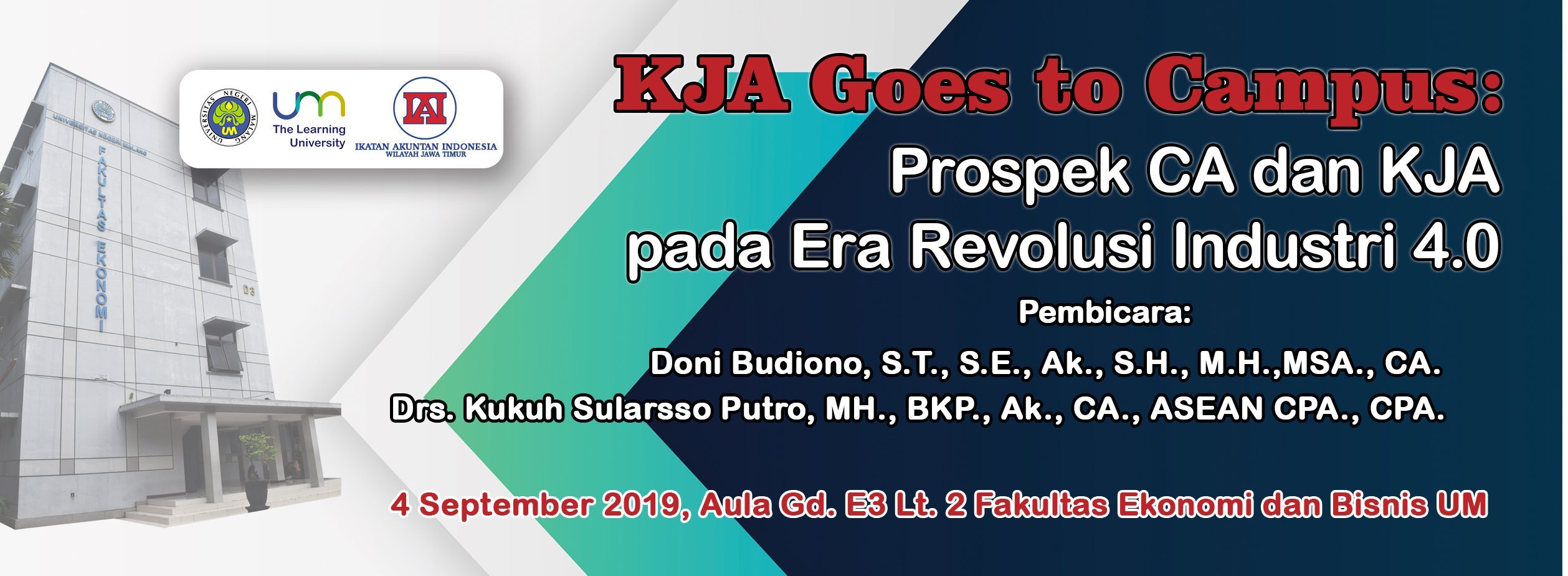 KJA Goes to Campus: "Prospects of CA and KJA in the Industrial Revolution Era 4.0"