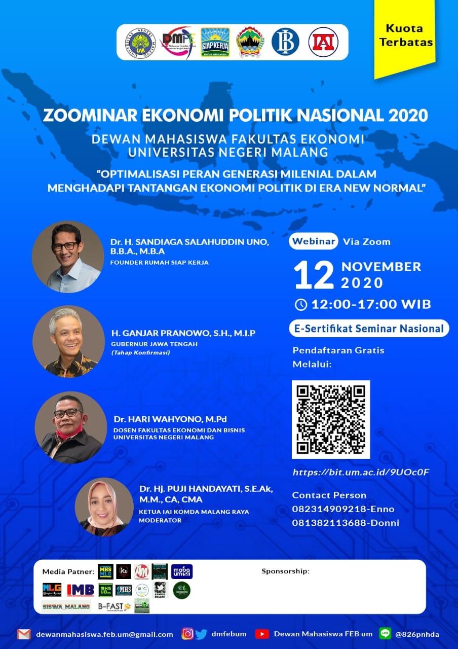 Zoominar Ekonomi Politik Nasional 2020