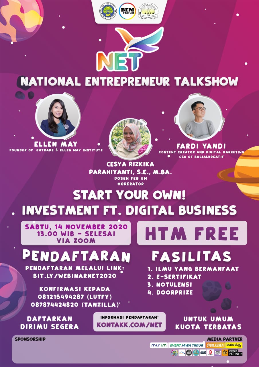 National Enterpreneurs Talkshow - Start Your Own! Investment feat Digital Business