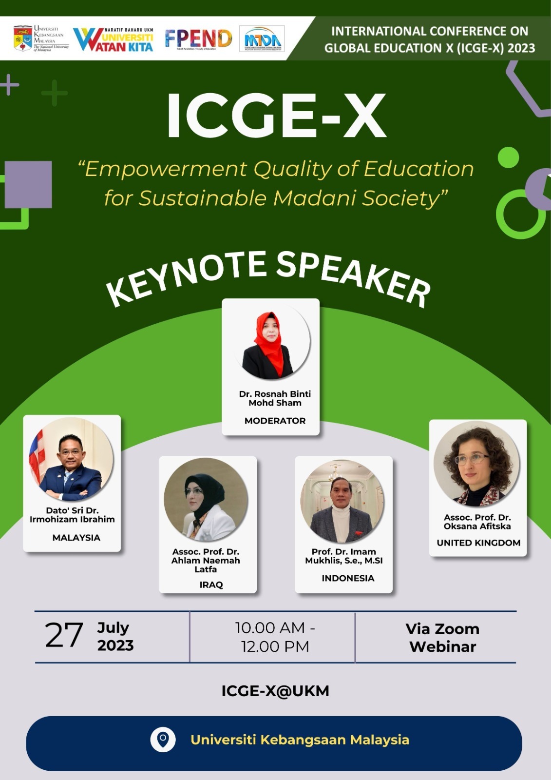 International Conference On Global Education X (ICGE-X) 2023