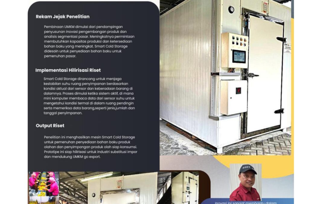 Smart Cold Storage untuk Penguatan UMKM Pangan Prof. Dr. Imam Mukhlis, SE., M.Si feb – Universitas Negeri Malang.