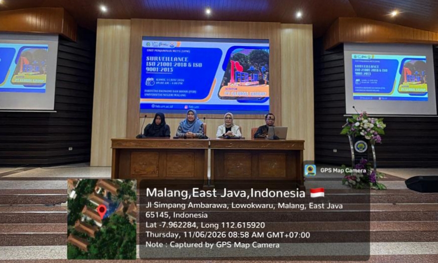FEB UM Jalani Audit Surveillance ISO 21001:2018 dan ISO 9001:2015,  Perkuat Komitmen Mutu Berkelanjutan